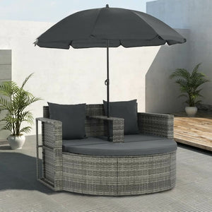 Poly Rattan 2 Seater Garden Sofa - The Yardtopia