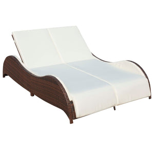 Poly Rattan Double Sun Lounger