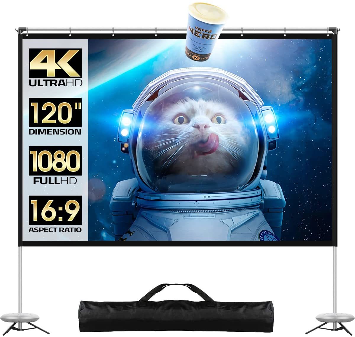 120 inch Outdoor Movie Projector Screen - The Yardtopia