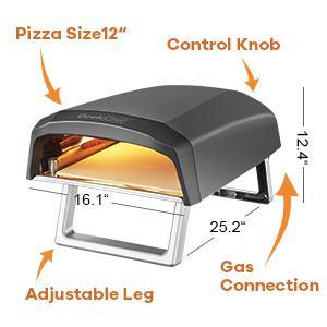 13 inch Pizza Stone Outdoor Oven - The Yardtopia