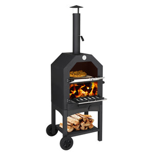 Outdoor Wood Fired Pizza Oven with Pizza Stone