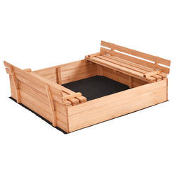 Foldable Sandbox with Bench Seat