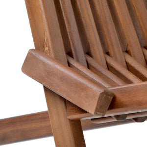 Folding Wood Adirondack Type Chair  - Low Profile