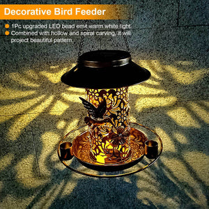 Solar Hanging Bird Feeder Decorative Lantern - The Yardtopia