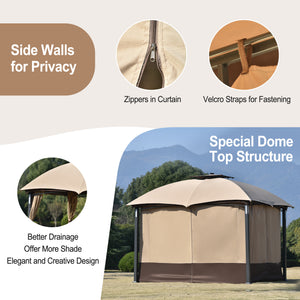 10ft Double Vented Gazebo Canopy