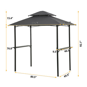 Outdoor Grill Gazebo - 8 x 5 Ft