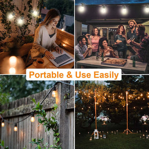 48Ft Outdoor Waterproof Globe Solar Lights - The Yardtopia