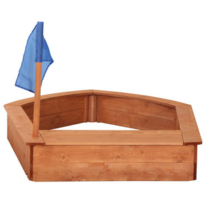 Wooden Sandboat Sandbox