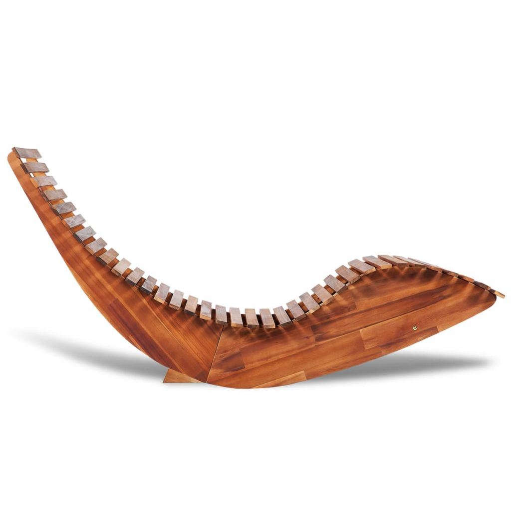 Acacia Wood Rocking Sun Lounger