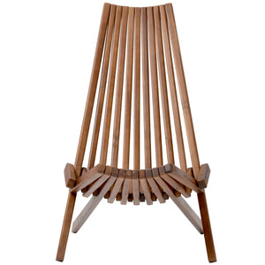 Folding Wood Adirondack Type Chair  - Low Profile