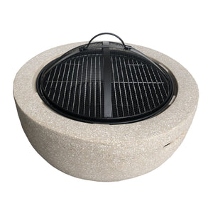 Magnesium Oxide Fire Pit with BBQ Grill Rack