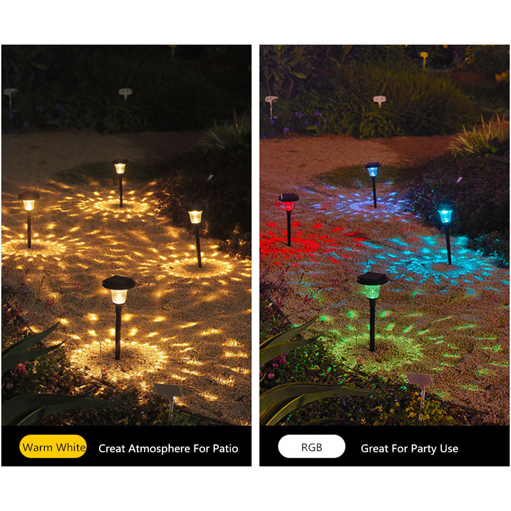 Solar Powered Outdoor Path Lights - 6 Piece Set