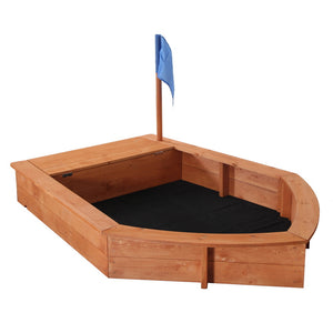 Wooden Sandboat Sandbox