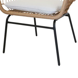 3 Piece Outdoor Wicker Chair Set - The Yardtopia