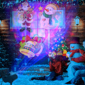 Holiday Magic: 12-Pattern LED Projector Lights for Unforgettable Celebrations!