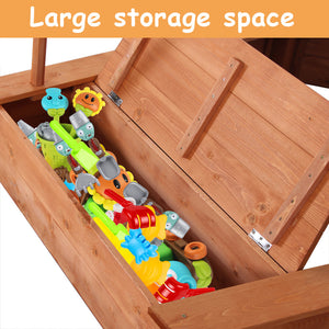 Wooden Sandboat Sandbox