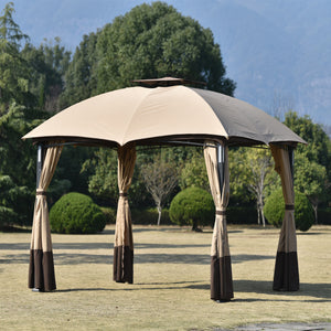 10ft Double Vented Gazebo Canopy