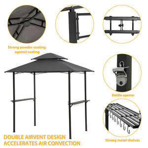 Outdoor Grill Gazebo - 8 x 5 Ft