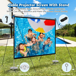 120 inch Outdoor Movie Projector Screen - The Yardtopia