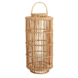 Handwoven Rattan Lantern - The Yardtopia