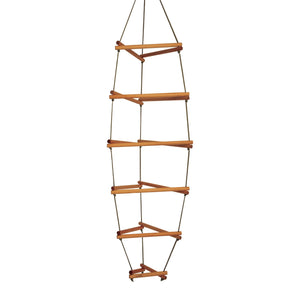 WIWIURKA WOODEN CLIMBER TRIANGULAR ROPE LADDER - The Yardtopia