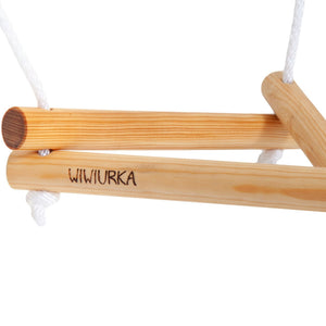 WIWIURKA WOODEN CLIMBER TRIANGULAR ROPE LADDER - The Yardtopia