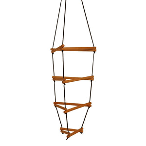 WIWIURKA WOODEN CLIMBER TRIANGULAR ROPE LADDER - The Yardtopia