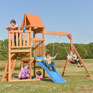 Wooden Outdoor Playhouse - The Yardtopia